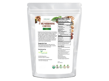 Organic Instant 7 Mushroom Coffee (Black)